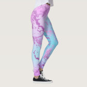 Farbliche Abstrakte Farbmuster Leggings (Rechts)