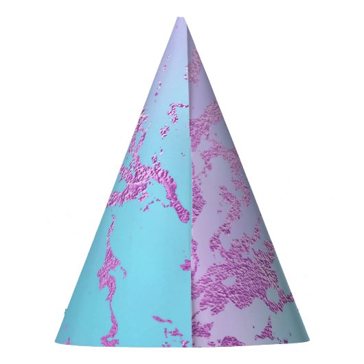 Farbliche Abstrakte Farbmuster Partyhütchen (Rückseite)
