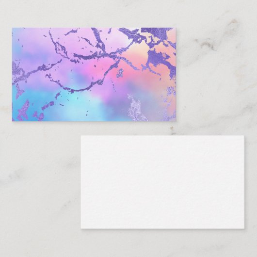Farbliche Abstrakte Farbmuster Visitenkarte (Vorne/Hinten)