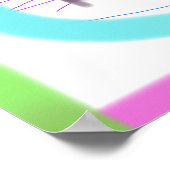 Farbliche Abstrakte Zusammensetzung Poster (Ecke)