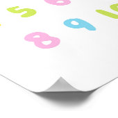 Farbliche Anzahl für Kinder Poster (Ecke)