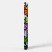 Farbliche Blume aus Hartglas Case-Mate iPhone Hülle (Rückseite / Rechts)