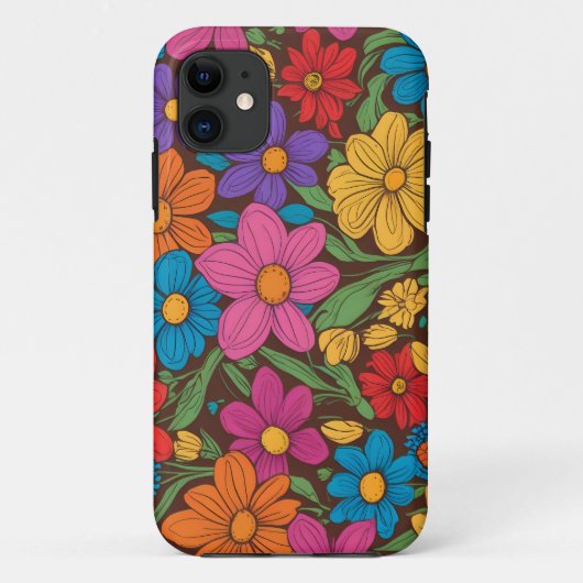 Farbliche Blume Case-Mate iPhone Hülle (Rückseite)