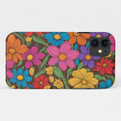 Farbliche Blume Case-Mate iPhone Hülle (Rückseite (Horizontal))