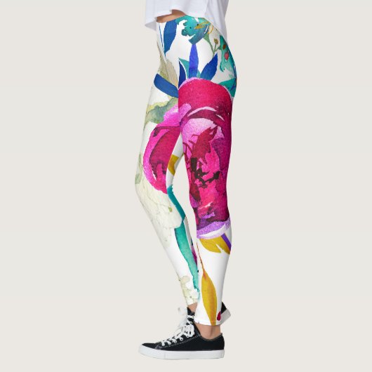 Farbliche Blume für das Blumengeflecht Leggings (Links)