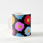 Farbliche Blume Kaffeetasse (Vorderseite Links)