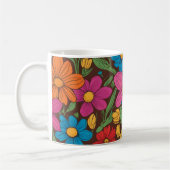 Farbliche Blume Kaffeetasse (Links)