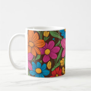 Farbliche Blume Kaffeetasse