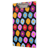 Farbliche Blume Klemmbrett (Links)