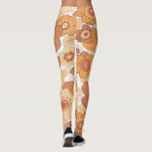 Farbliche Blume Leggings (Rückseite)