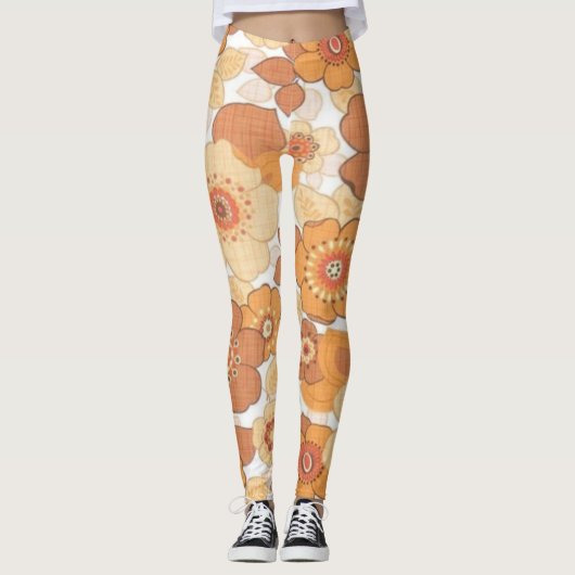Farbliche Blume Leggings (Vorderseite)