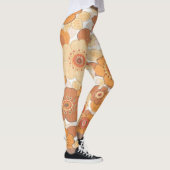Farbliche Blume Leggings (Rechts)
