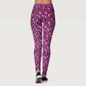 Farbliche Blume Leggings (Rückseite)