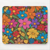 Farbliche Blume Mousepad (Vorne)