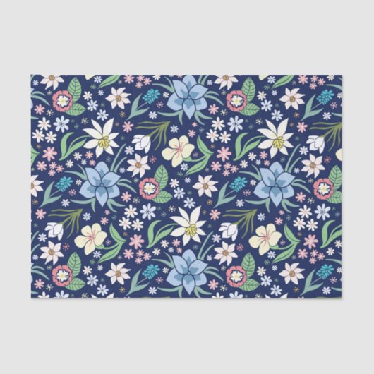 Farbliche Blume Seidenpapier (Vorderseite)