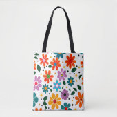Farbliche Blume Tasche (Vorderseite)