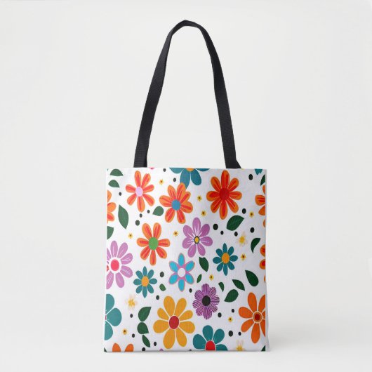 Farbliche Blume Tasche (Vorderseite)