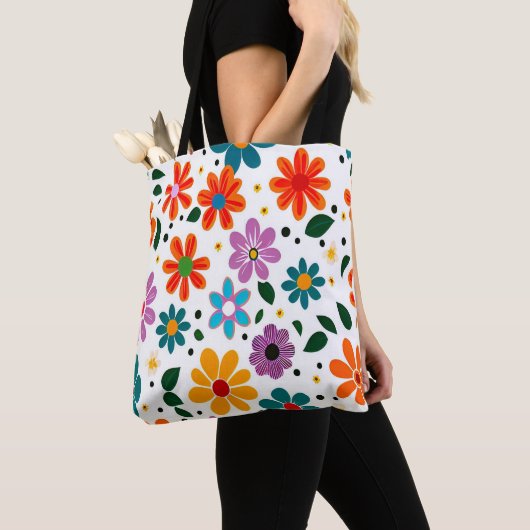 Farbliche Blume Tasche (Von Nahem)