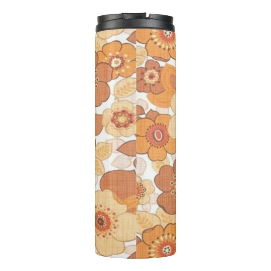 Farbliche Blume Thermosbecher (Rückseite)