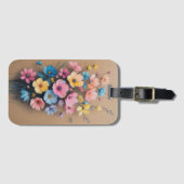 Farbliche Blumenordnung Gepäckanhänger (Vorderseite (Horizontal))