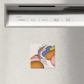 Farbliche Darstellung eines DNA-Strangs Magnet (In Situ (Geschirrspüler))