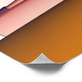 Farbliche Darstellung eines DNA-Strangs Poster (Ecke)