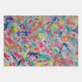 Farbliche Darstellung in Acrylfarbe Geschenkpapier Set (Vorderseite)