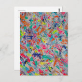 Farbliche Darstellung in Acrylfarbe Postkarte (Vorne/Hinten)