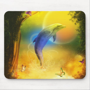 Farbliche Dolphin Mousepad