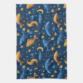 Farbliche Fischmuster Geschirrtuch (Vertikal)