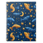 Farbliche Fischmuster Notizblock (Vorderseite)