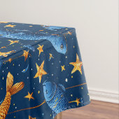 Farbliche Fischmuster Tischdecke (Beispiel)