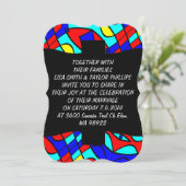 Farbliche Formen Einladung (Stehend Vorderseite)