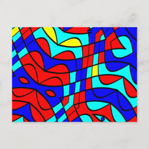Farbliche Formen Postkarte
