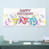 Farbliche Geburtstagspartei Banner (Messe)