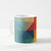 Farbliche Geometrie Kaffeetasse (Vorderseite Links)