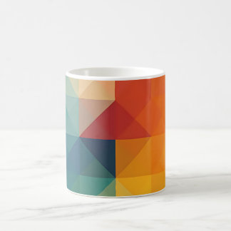 Farbliche Geometrie Kaffeetasse