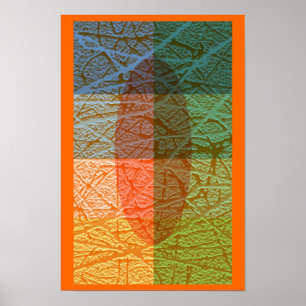 Farbliche Haut Poster