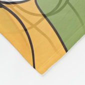 Farbliche Kunst der Gesichter - nahtloses Muster 1 Fleecedecke (Ecke)