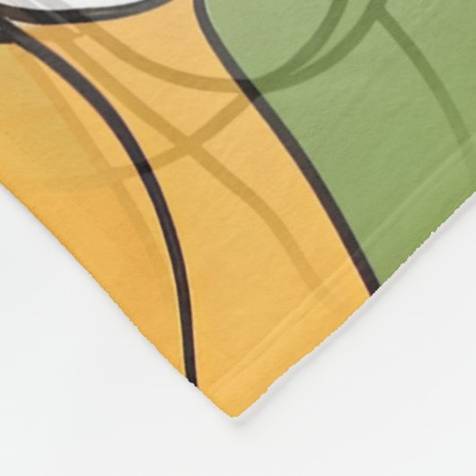 Farbliche Kunst der Gesichter - nahtloses Muster 1 Fleecedecke (Ecke)