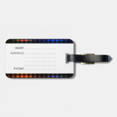 Farbliche Lichter Gepäckanhänger (Rückseite horizontal)
