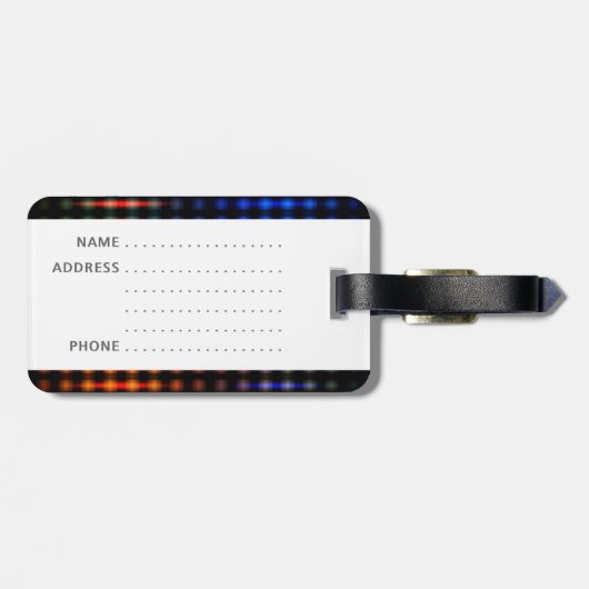 Farbliche Lichter Gepäckanhänger (Rückseite horizontal)