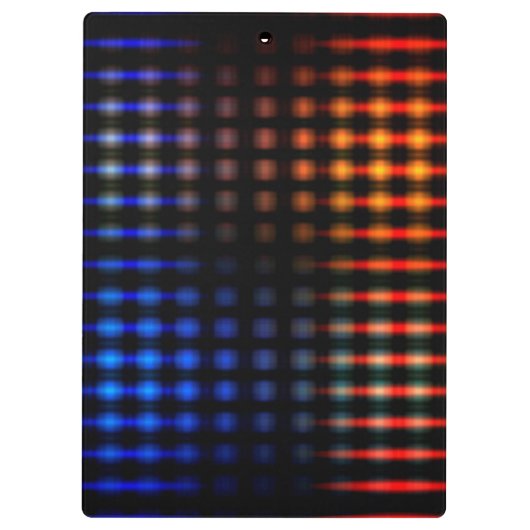 Farbliche Lichter Klemmbrett (Rückseite)