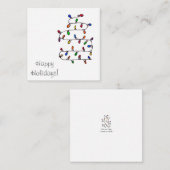 Farbliche Lichter Mitteilungskarte (Vorne/Hinten)