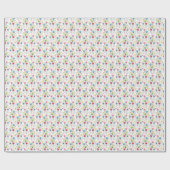 Farbliche, lustige, kreisförmige Designelemente Geschenkpapier (Flach)