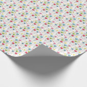 Farbliche, lustige, kreisförmige Designelemente Geschenkpapier (Ecke)
