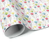 Farbliche, lustige, kreisförmige Designelemente Geschenkpapier (Rolleneckpunkt)