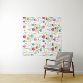 Farbliche, lustige, kreisförmige Designelemente Wandteppich (Beispiel (Horizontal))