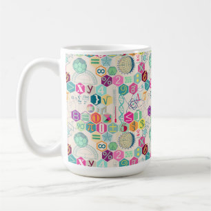 Farbliche Mathematik (Rosa) Kaffeetasse