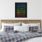 Farbliche Motivation Leinwanddruck (Insitu (Schlafzimmer))